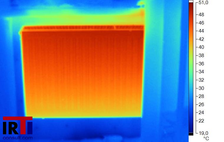 радиатор, работающий нормально